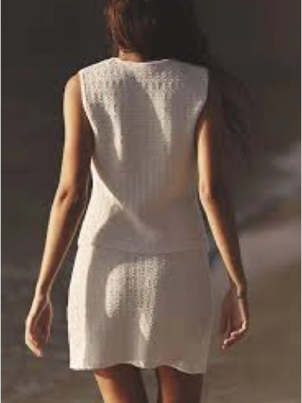 NWT Zara Cream Textured Mini Skirt & Top - Elegant Summer Staple